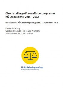 Gleichstellungs- Frauenförderprogramm 2016-2022, Folder