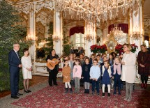 Offizielle Übergabe des Christbaums an den Bundespräsidenten.