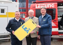 (v.l.n.r.) Landesbranddirektor Dietmar Fahrafellner, LH-Stellvertreter Stephan Pernkopf und Notruf NÖ Geschäftsführer Josef Schmoll.