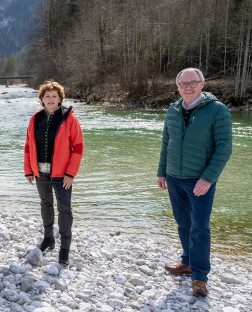 Landesrätin Ursula Lackner und LH-Stellvertreter Stephan Pernkopf.