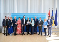 Offizielle Verabschiedung des ehemaligen Landesrates Luisser und „Willkommen“ an Nachfolger Antauer Offizielle Verabschiedung des ehemaligen Landesrates Luisser und „Willkommen“ an Nachfolger Antauer