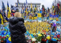 Landeshauptfrau Johanna Mikl-Leitner gedachte den ukrainischen Opfern.