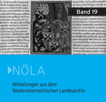 Buchneuerscheinung: Mitteilungen aus dem NÖ Landesarchiv (Band 19)