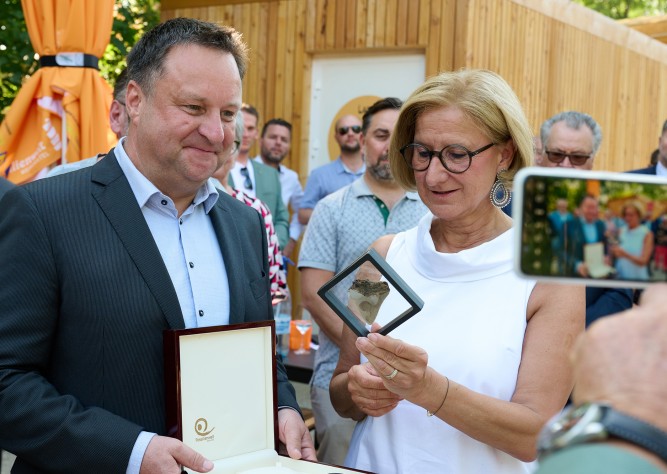 Revitalisierte Fossilienwelt Weinviertel in Stetten wiedereröffnet