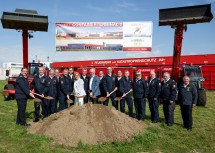 Spatenstich für das Containerterminal 3 im Feuerwehr- und Sicherheitszentrum Tulln.