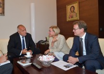 LH Johanna Mikl-Leitner, der Premierminister von Bulgarien, Bojko Borissow, und EVN-Vorstandssprecher Stefan Szyszkowitz