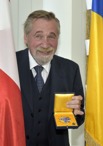 Peter Rapp bei der Ehrenzeichenverleihung 2014.