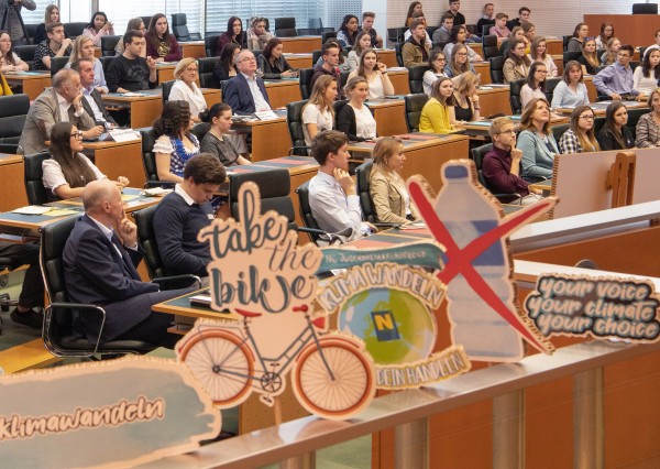 Jugendlich bei der Jugendklimakonferenz