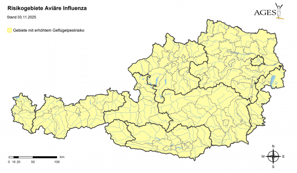 Karte der Gebiete vom 31.10.2025