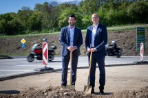 LH-Stv. Udo Landbauer und Andreas Fromm, Geschäftsführer ASFINAG Bau Management GmbH