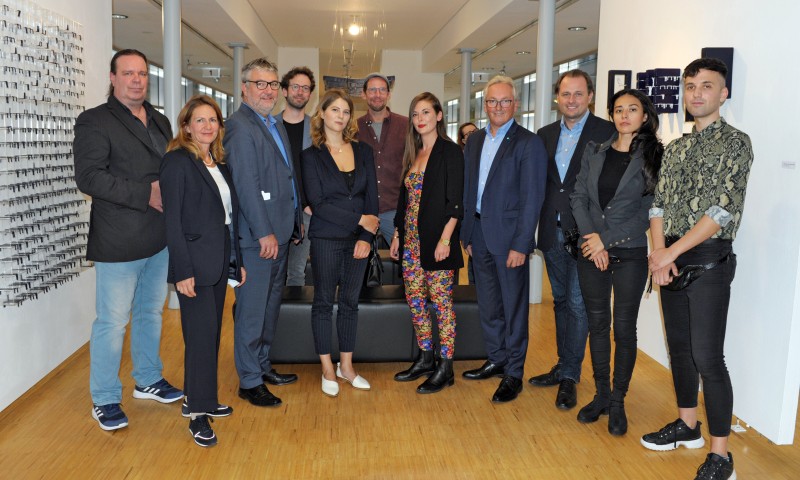 Gruppenfoto mit den Künstlern