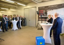 Landeshauptfrau Johanna Mikl-Leitner sprach in Wolkersdorf zu zahlreichen Vertreterinnen und Vertretern der Wirtschaft.