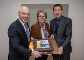 v.l.n.r. ecoplus Geschäftsführer Helmut Miernicki, Wirtschaftslandesrätin Petra Bohuslav, ecoplus Aufsichtsrat LAbg. Kurt Hackl
