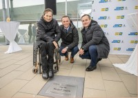 Rudolf Hajek und Michael Ludwig im Sportzentrum Niederösterreich verewigt Rudolf Hajek und Michael Ludwig im Sportzentrum Niederösterreich verewigt