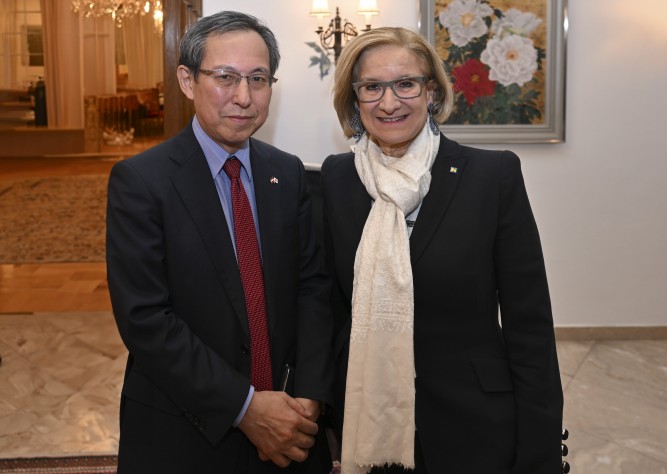 LH Mikl-Leitner traf japanischen Botschafter