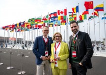 Nutzten die EXPO für Niederösterreichs Wirtschaft: ecoplus-Aufsichtsratsvorsitzender Jochen Danninger, Landeshauptfrau Johanna Mikl-Leitner und IV-Präsident Kari Ochsner.