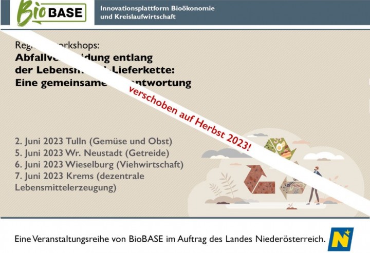 Achtung Veranstaltungen auf Herbst 2023 verschoben