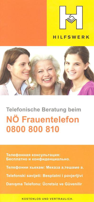 NÖ Frauentelefon 0800 800 810