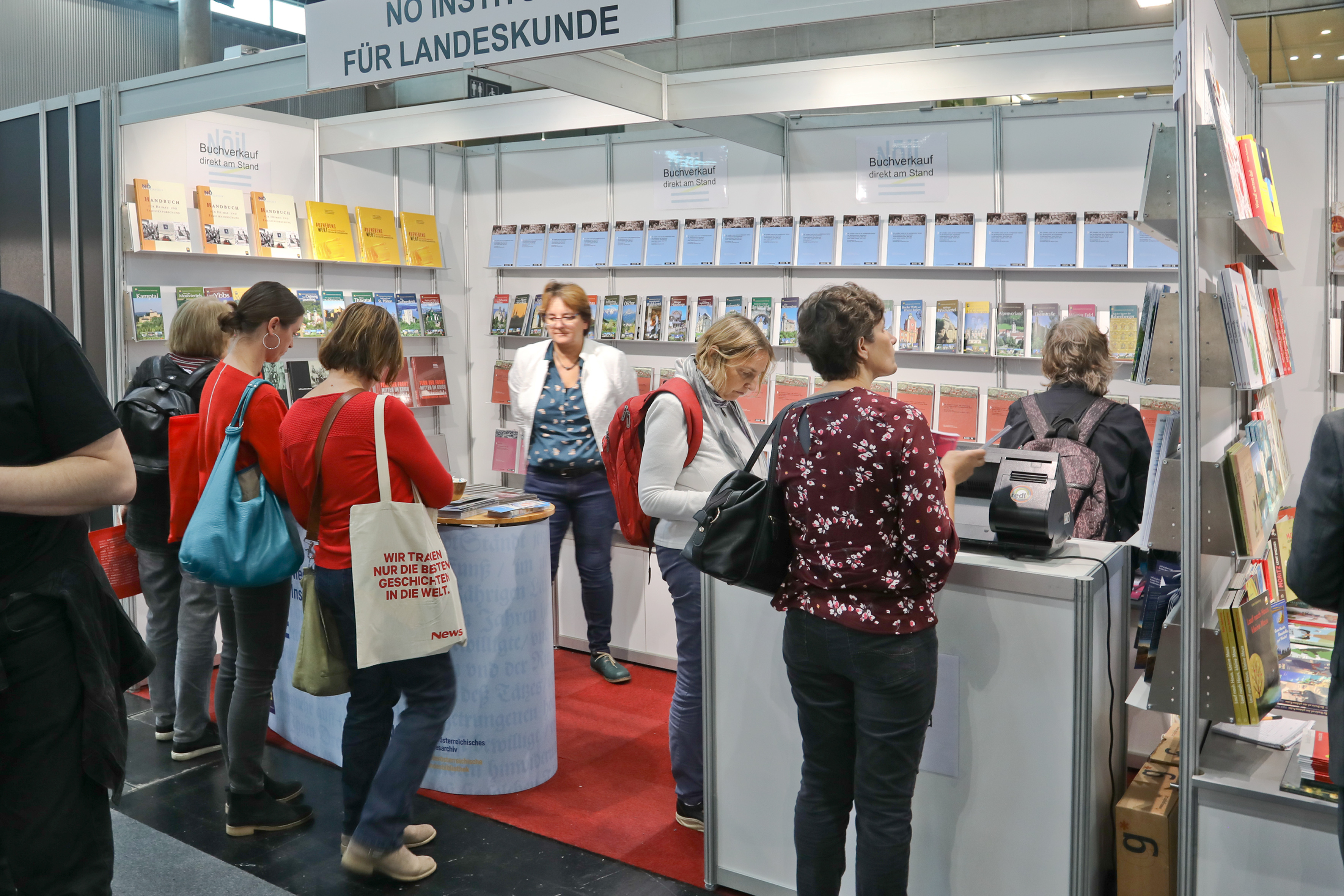 Stand des NÖ Institut für Landeskunde auf der Buch Wien 2018